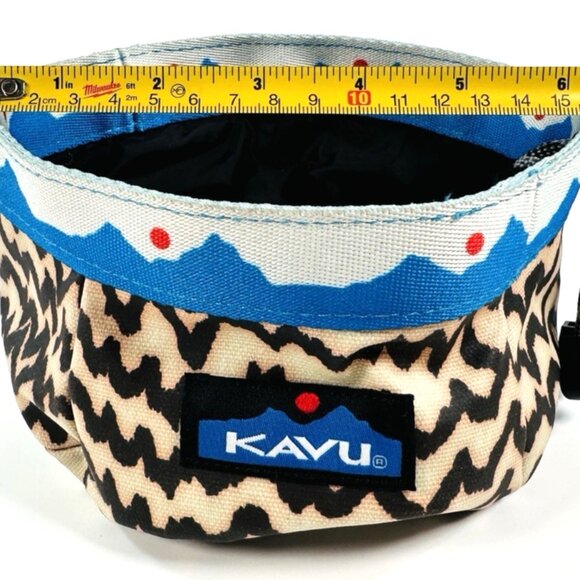 KAVU Buddy Bowl O/S "Natural Beats" Pattern Hiking Dog Pet Bowl Small - NEW! - Picture 2 of 7